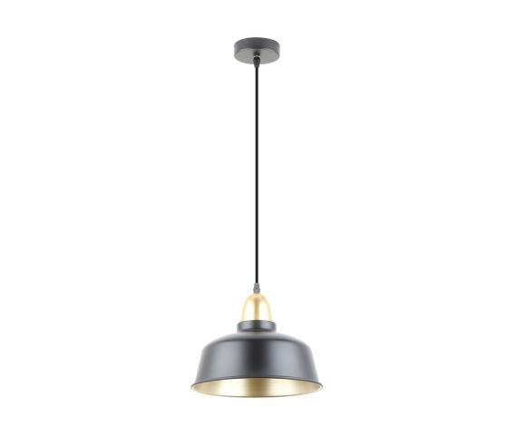 Lampa wisząca MENSA A8063-BK dekoracyjna lampa w czarno-złotym kolorze Zuma Line