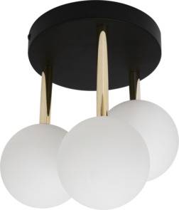 Lampa sufitowa ALI 5644 oprawa w kolorze czarnym z elementami złota ZUMA LINE