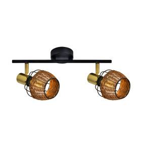 Lampa sufitowa COPA R5022003-2TU oprawa w kolorze czerni i złota ZUMA LINE