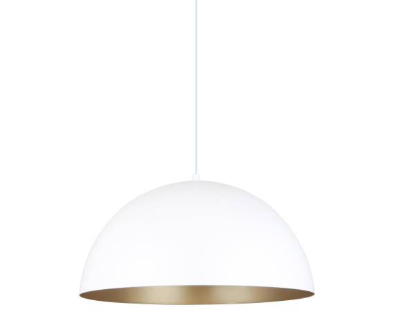 Lampa wisząca VELA A8001XL-WH oprawa w kolorze bieli i złota ZUMA LINE
