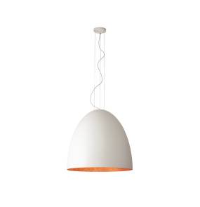 Lampa wisząca EGG WHITE/COPPER XL 10325 biało-miedziana Nowodvorski