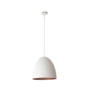 Lampa wisząca EGG WHITE/COPPER M 10323 biało-miedziana Nowodvorski