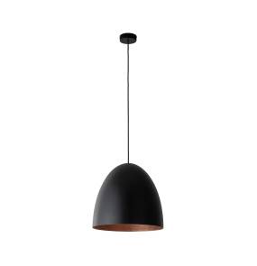 Lampa wisząca EGG BLACK/COPPER M 10318 czarno-miedziana Nowodvorski