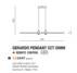 Lampa wisząca GERARDO PENDANT CCT DIMM AZ5447 oprawa w kolorze czarnym + pilot