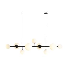Lampa wisząca DIONE 9 BLACK 1092N1 oprawa w kolorze czarnym ALDEX