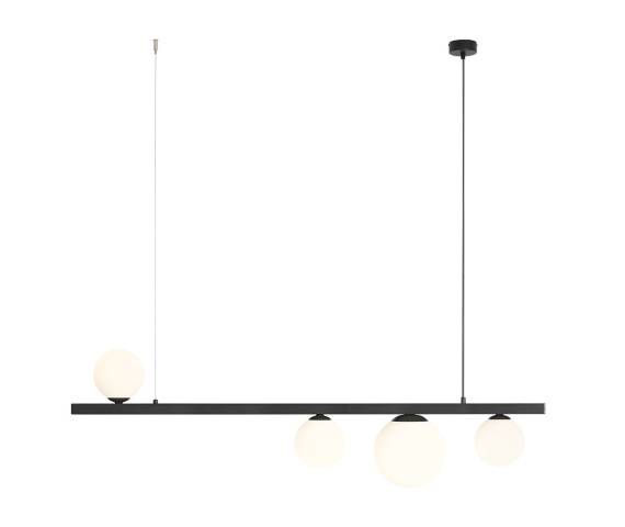 Lampa wisząca GARDA 4 BLACK 1099L1 oprawa w kolorze czarnym ALDEX