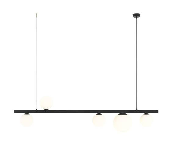 Lampa wisząca GARDA 5 BLACK 1099F1 oprawa w kolorze czarnym ALDEX