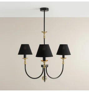 Lampa wisząca ROMA 3 BLACK 1118E1  Aldex oprawa w kolorze czarnym