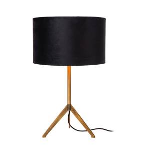 Lampa stołowa z abażurem TONDO 45590/81/02 oprawa w kolorze czarnym LUCIDE