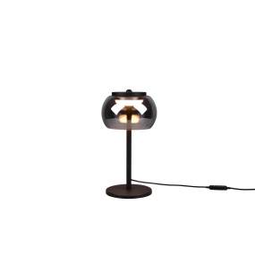 Lampa stołowa MADISON 542010132 oprawa w kolorze czarnym z czarnym kloszem TRIO