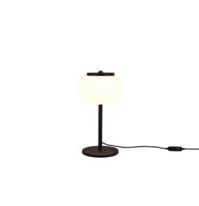 Lampa stołowa MADISON 542010134 oprawa w kolorze czarnym z białym kloszem TRIO