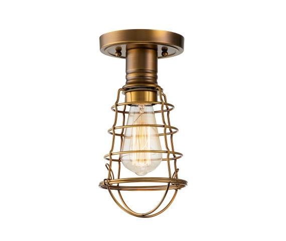 Lampa sufitowa MIXON QZ-MIXON-SF-WS wyblakły mosiądz Quizel