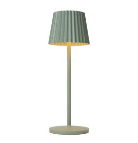 Zewnętrzna lampa stołowa z akumulatorem JUSTINE 27889/02/33 oprawa w kolorze zielonym LUCIDE