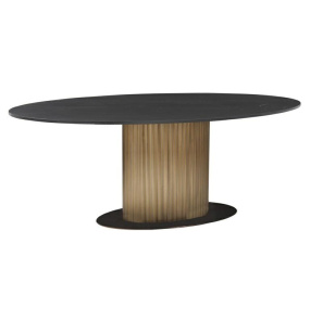 RICHMOND stół jadalniany IRONVILLE 235 - marmur, metal, MDF, sklejka brzozowa