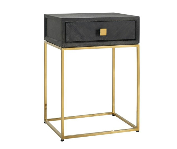 RICHMOND szafka nocna BLACKBONE GOLD - 1 szuflada