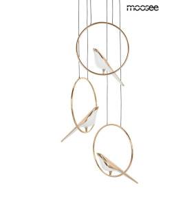 MOOSEE lampa wisząca BIRD DISC złota