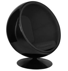 Fotel BALL BLACK czarny King Home