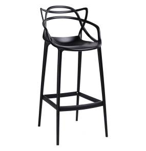 Krzesło barowe HILO PREMIUM 75 cm czarne KING HOME