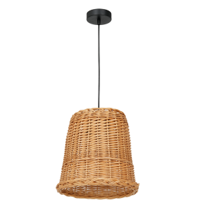 Lampa wisząca VIMINI NATURAL WOOD MLP7990 oprawa w kolorze czerni drewna MILAGRO