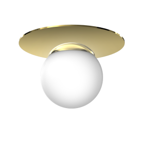Lampa sufitowa PLATO MLP7967 oprawa w kolorze bieli i złota MILAGRO
