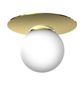 Lampa sufitowa PLATO MLP7968 oprawa w kolorze bieli i złota MILAGRO