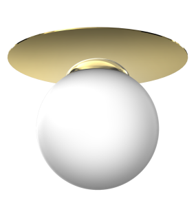 Lampa sufitowa PLATO MLP7969 oprawa w kolorze bieli i złota MILAGRO