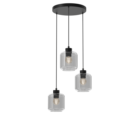 Lampa wisząca SOMBRA MLP8375 oprawa w kolorze czarnym MILAGRO