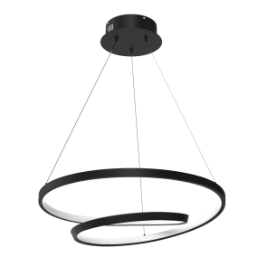 Lampa wisząca LUCERO ML7948 oprawa w kolorze czarnym MILAGRO