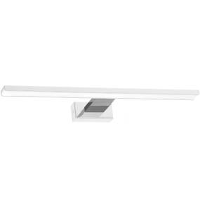 Kinkiet SHINE WHITE/CHROME 60cm 13,8W LED ML7882 nowoczesna oprawa w kolorze biało srebrnym MILAGRO