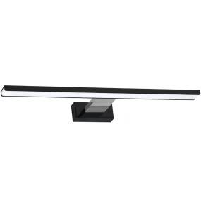 Kinkiet SHINE BLACK/CHROME 60cm 13,8W LED ML7883 nowoczesna oprawa w kolorze czarno srebrnym MILAGRO