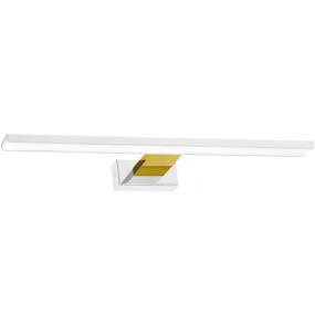 Kinkiet SHINE WHITE/GOLD 60cm 13,8W LED ML7884 nowoczesna oprawa w kolorze biało złotym MILAGRO