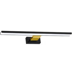 Kinkiet SHINE BLACK/GOLD 60cm 13,8W LED ML7885 nowoczesne oprawy w kolorze czarno złotym MILAGRO