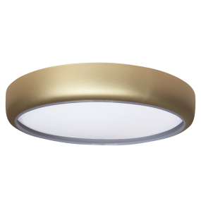 Plafon GEA GOLD 36W LED Ø390 mm ML8132 nowoczesna oprawa w kolorze złotym, z możliwością ściemniania i zmianą barwy światła + pilot MILAGRO