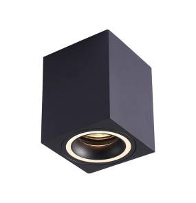 Lampa sufitowa Bima Ring Square ML7685 oprawa w kolorze czarnym MILAGRO
