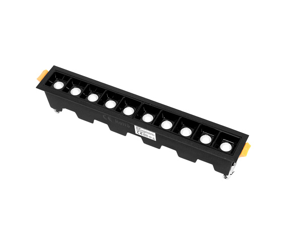 Oprawa wpuszczana liniowa LED 20W 3000K JDL-10T czarna DL