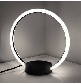 Lampa stołowa koło LED 9W X12S czarna DL