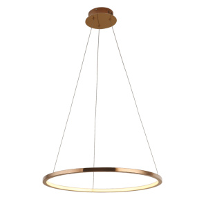 Lampa wisząca QUEEN P0243D miedziana oprawa MAXLIGHT