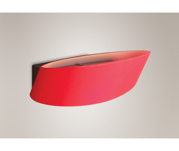 Kinkiet PARETE W0077 oprawa w kolorze czerwonym MAXLIGHT