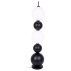 Lampa podłogowa TAMA F0058 oprawa w kolorze czerni i bieli MAXLIGHT