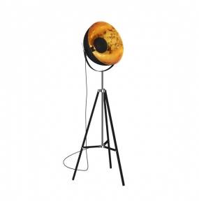 Lampa podłogowa Antenne TS-090522F-BK Zuma Line czarno-złota oprawa w stylu design