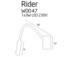 Kinkiet Rider White W0047 MAXlight