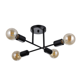 Lampa sufitowa Formio PND-4052-4-BL oprawa w kolorze czarnym ITALUX