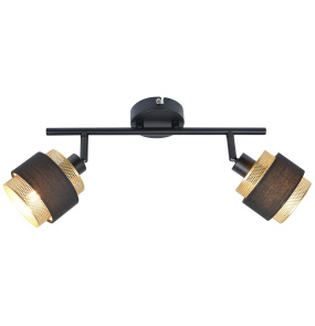 Lampa sufitowa Renez SPL-95820-2 oprawa w kolorze czerni i złota ITALUX