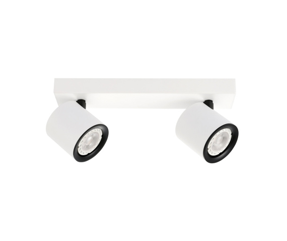 Lampa sufitowa Karlota SPL-31959-2B-WH oprawa w kolorze białym z czarnymi elementami ITALUX