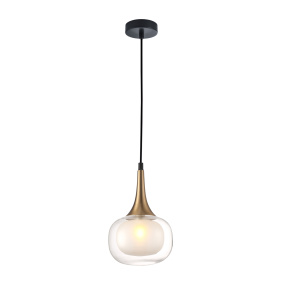 Lampa wisząca Konila PND-99709-1-BRO-CL oprawa w kolorze mosiądzu ITALUX