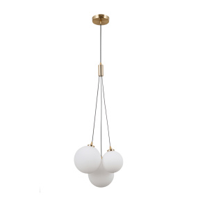 Lampa wisząca Perlos PND-54456-3-HB oprawa w kolorze mosiądzu ITALUX