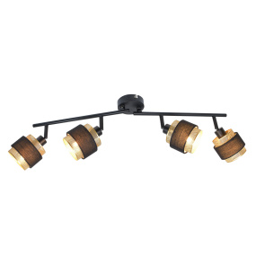 Lampa sufitowa Renez SPL-95820-4 oprawa w kolorze czerni i złota ITALUX