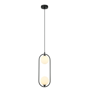Lampa wisząca Lupus PND-3965-2-BK oprawa w kolorze czarnym ITALUX