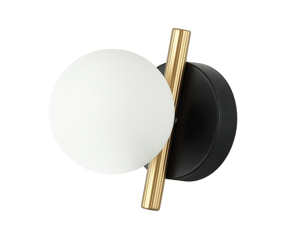 Kinkiet Reverso WL-5622-1-BK-W oprawa w kolorze czerni i złota ITALUX