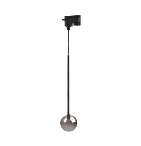 Lampa wisząca do szynoprzewodu LUNA 9070BK transparentny klosz, 1-fazowa ZUMA LINE